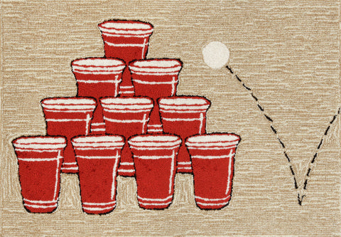 Trans Ocean Frontporch Collection 1480/24 PONG RED