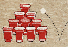 Trans Ocean Frontporch Collection 1480/24 PONG RED