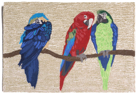 Trans Ocean Frontporch Collection 1492/44 PARROTS BRIGHT