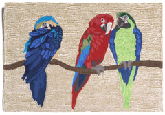 Trans Ocean Frontporch Collection 1492/44 PARROTS BRIGHT