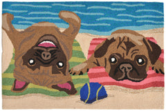 Trans Ocean Frontporch Collection 1520/44 PUG LIFE MULTI