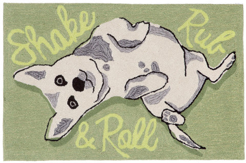 Trans Ocean Frontporch Collection 1531/06 SHAKE RUB & ROLL GREEN