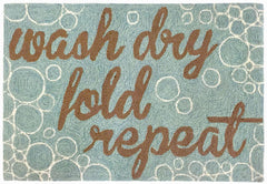Trans Ocean Frontporch Collection 1549/04 WASH...AND REPEAT AQUA