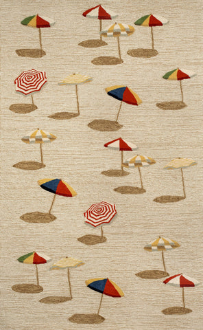 Trans Ocean Frontporch Collection 1409/12 BEACH UMBRELLA NATURAL