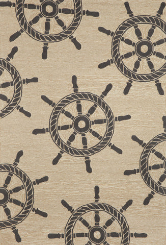 Trans Ocean Frontporch Collection 1456/48 SHIP WHEEL BLACK