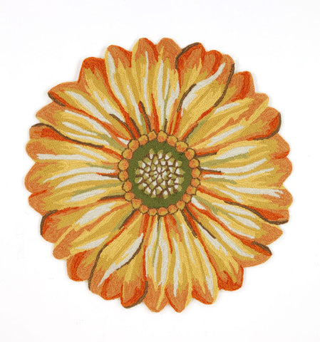 Trans Ocean Frontporch Collection 1417/09 SUNFLOWER YELLOW