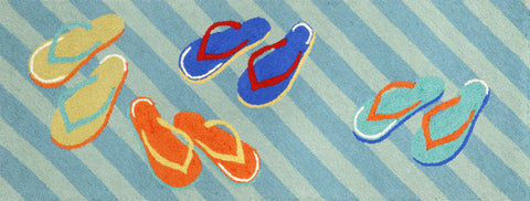 Trans Ocean Frontporch Collection 1405/03 FLIP FLOPS BLUE