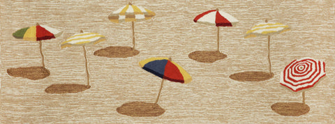 Trans Ocean Frontporch Collection 1409/12 BEACH UMBRELLA NATURAL