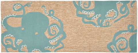 Trans Ocean Frontporch Collection 1432/04 OCTOPUS AQUA