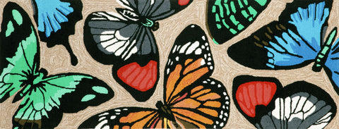 Trans Ocean Frontporch Collection 1439/44 BUTTERFLY DANCE MULTI