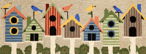 Trans Ocean Frontporch Collection 1441/44 BIRDHOUSES MULTI