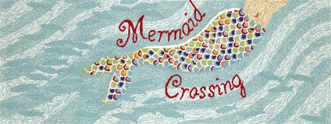 Trans Ocean Frontporch Collection 1448/03 MERMAID CROSSING WATER
