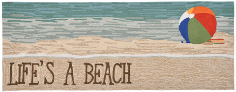 Trans Ocean Frontporch Collection 1516/12 LIFE'S A BEACH SAND