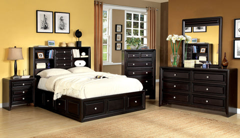 Halliwell Platform Bed with Bookcase