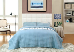 Fiorina Modern Adjustable Upholstered Headboard Full to Queen