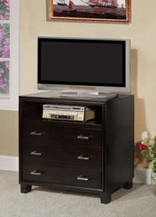 Argus Contemporary Media Chest (Brown Cherry & Espresso)