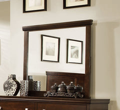 Modena Transitional Framed Mirror (Brown Cherry & Espresso)