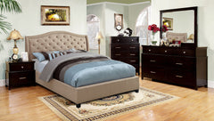 Belina Contemporary Camelback Platform Bed