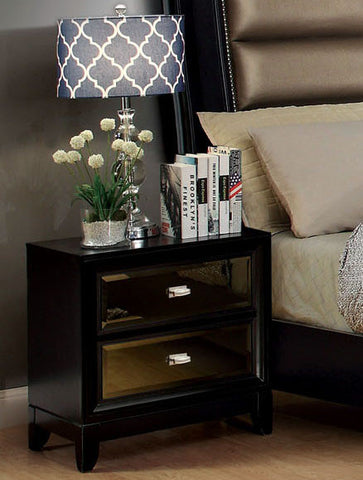 Kastas Modern Mirror-Front Nightstand