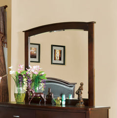 Paolo Transitional Style Wood-Framed Mirror