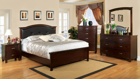 Paolo Transitional Style Panel Bed