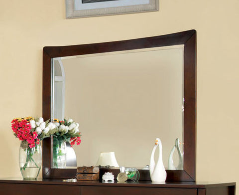 Newark Contemporary Style Wood-Framed Mirror
