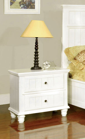Hudson Cottage Style Nightstand (Black & White)