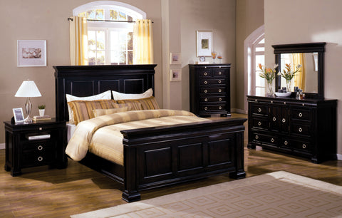 Viktor Traditional Style Panel Bed