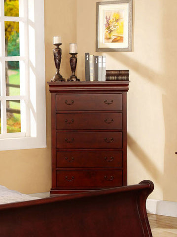 Sirius Transitional Chest of Drawers (Black, Cherry & Espresso)