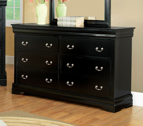 Sirius Transitional Dresser (Black, Cherry & Espresso)
