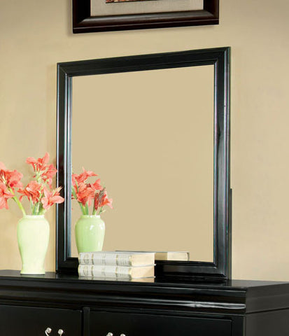 Sirius Transitional Wood-Framed Mirror (Black, Cherry & Espresso)