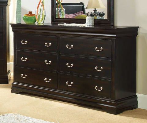 Sirius Transitional Dresser (Black, Cherry & Espresso)