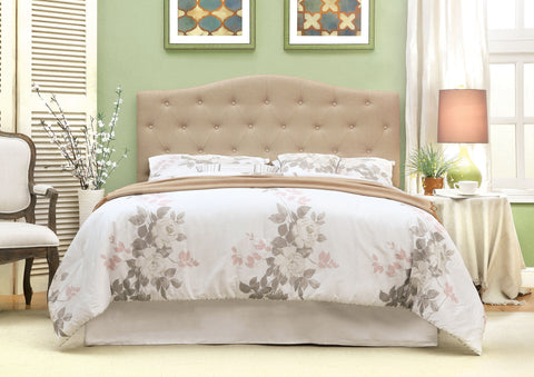 Heather Contemporary Adjustable Headboard Full to Queen (Blue, Green & Ivory)