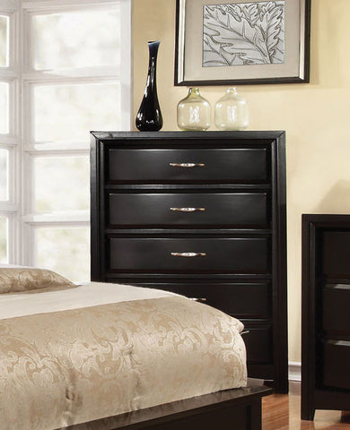 Martina Contemporary Chest of Drawers (Black & White)