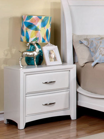 Martina Contemporary Nightstand (Black & White)
