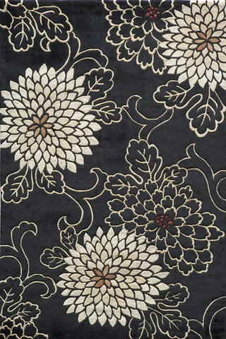 Momeni Koi Collection Rug KOI00KO-13BLK