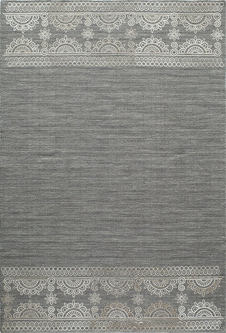 Momeni Lace Embroided Collection Rug LACE0LAC-2GRY