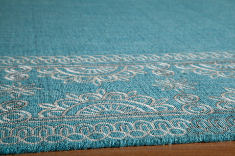 Momeni Lace Embroided Collection Rug LACE0LAC-2TEL