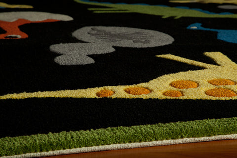 Momeni Lil Mo Whimsy Collection Rug LMOJULMJ-18BLK
