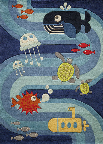 Momeni Lil Mo Whimsy Collection Rug LMOJULMJ-21BLU