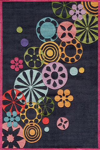 Momeni Lil Mo Hipster Collection Rug LMOTWLMT-8BLK