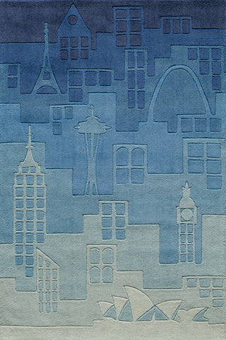 Momeni Lil Mo Hipster Collection Rug LMOTWLMT-11BLU