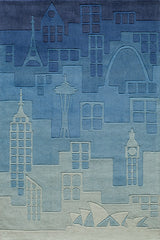 Momeni Lil Mo Hipster Collection Rug LMOTWLMT-11BLU