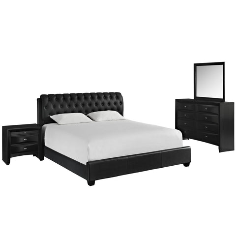 Modway Francesca 4 Piece King Bedroom Set