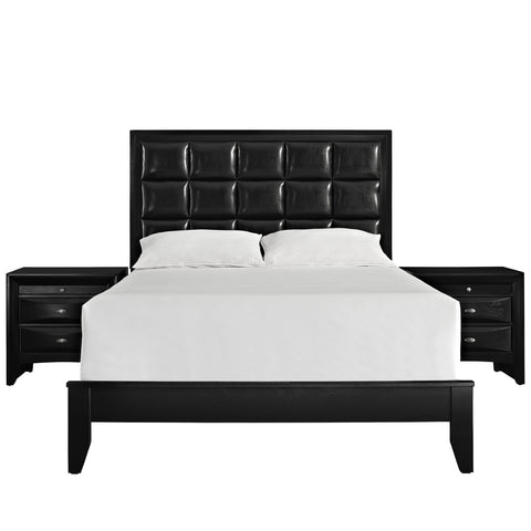 Modway Lola 3 Piece Queen Bedroom Set