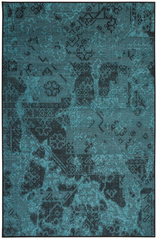 Trans Ocean Marseilles Collection 1050/03 ANTIQUE KELIM AZURE