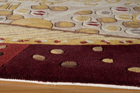 Momeni New Wave Collection Rug NEWWANW-01BUR