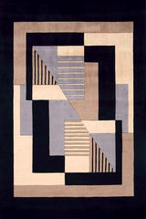 Momeni New Wave Collection Rug NEWWANW-06BLK