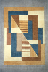 Momeni New Wave Collection Rug NEWWANW-06BLU