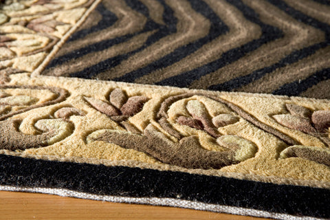 Momeni New Wave Collection Rug NEWWANW-09BLK